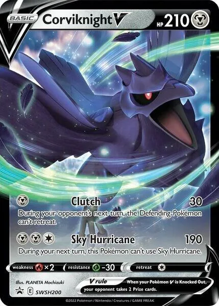 Corviknight V #SWSH200 Holofoil Pokémon card from Sword & Shield Promo Cards