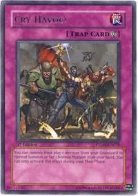 Cry Havoc! PTDN-EN078 1st Edition Yu-Gi-Oh card from Phantom Darkness