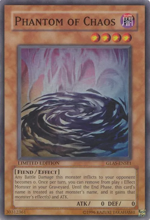 Phantom of Chaos GLAS-ENSE1 Yu-Gi-Oh card from Gladiator's Assault SE