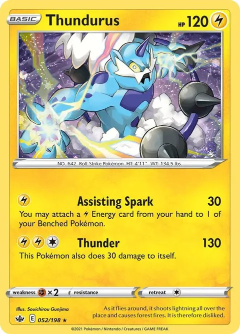 Thundurus - 052/198 Cosmos Holo #052/198 Holofoil Pokémon card from Blister Exclusives