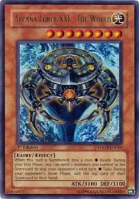 Arcana Force XXI - The World LODT-EN016 LODT 1st Edition Yu-Gi-Oh card from Light of Destruction