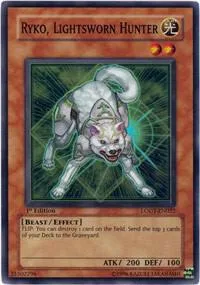Ryko, Lightsworn Hunter LODT-EN022 LODT 1st Edition Yu-Gi-Oh card from Light of Destruction