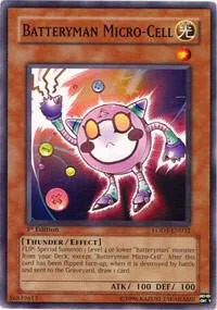 Batteryman Micro-Cell LODT-EN032 Yu-Gi-Oh card from Light of Destruction