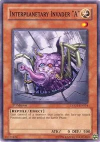 Interplanetary Invader 'A' LODT-EN034 Yu-Gi-Oh card from Light of Destruction