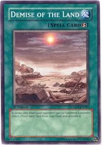 Demise of the Land LODT-EN047 Yu-Gi-Oh card from Light of Destruction