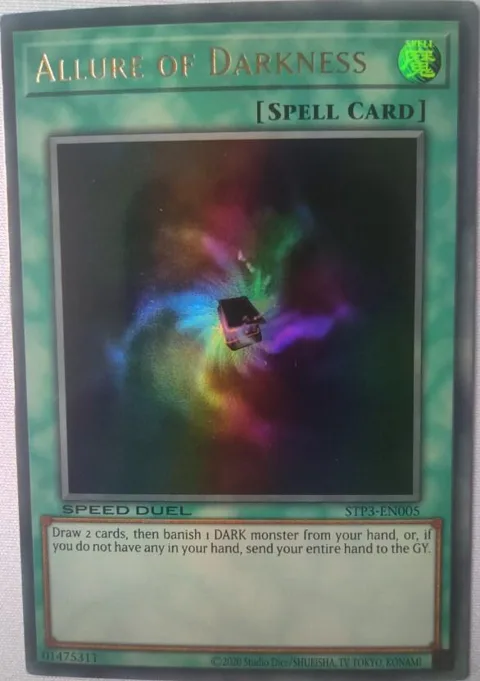 Allure of Darkness STP3-EN005 Yu-Gi-Oh card from Speed Duel: Tournament Pack 3