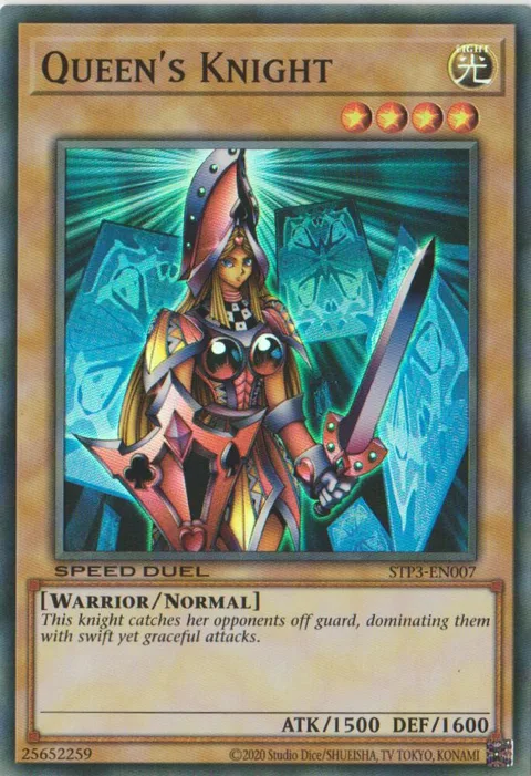 Queen's Knight STP3-EN007 Yu-Gi-Oh card from Speed Duel: Tournament Pack 3