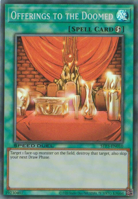 Offerings to the Doomed STP3-EN010 Yu-Gi-Oh card from Speed Duel: Tournament Pack 3