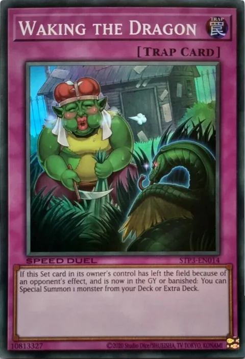 Waking the Dragon STP3-EN014 Yu-Gi-Oh card from Speed Duel: Tournament Pack 3