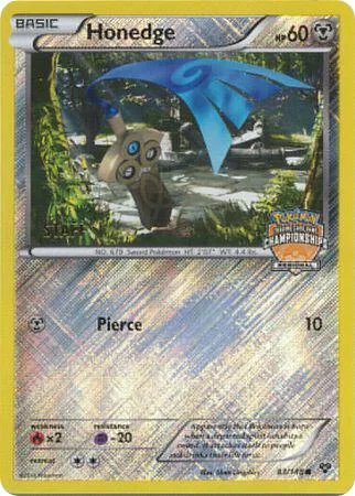 Honedge 83/146 Regional Championships [Staff] #083/146 Reverse Holofoil Pokémon card from League & Championship Cards