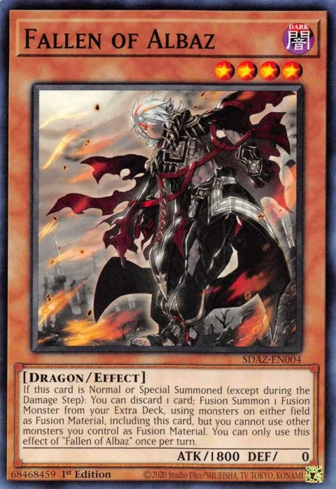 Fallen of Albaz SDAZ-EN004 Yu-Gi-Oh card from Structure Deck: Albaz Strike