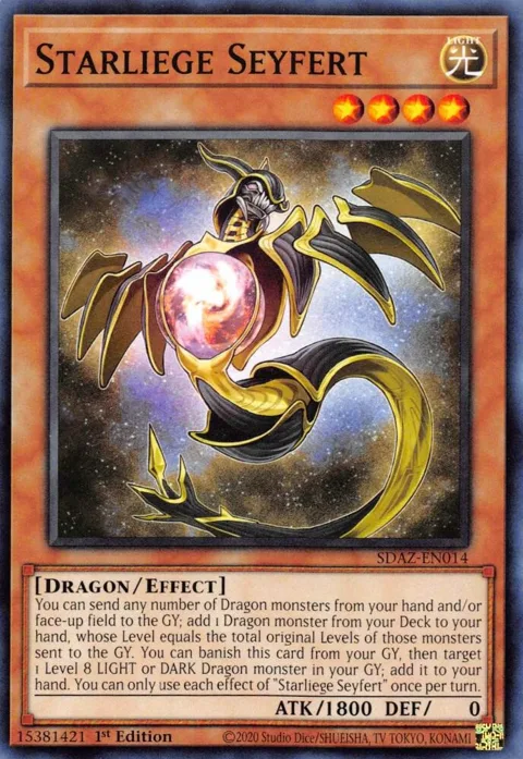 Starliege Seyfert SDAZ-EN014 Yu-Gi-Oh card from Structure Deck: Albaz Strike