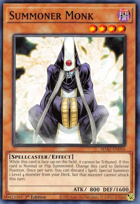 Summoner Monk SDAZ-EN016 Yu-Gi-Oh card from Structure Deck: Albaz Strike