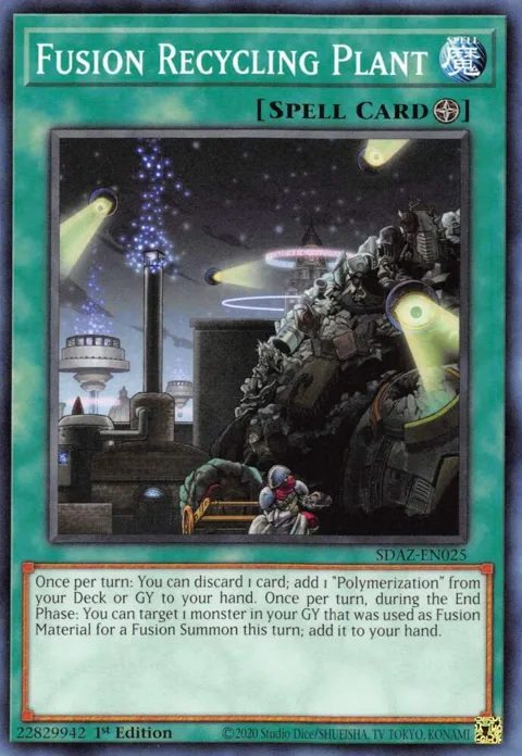 Fusion Recycling Plant SDAZ-EN025 Yu-Gi-Oh card from Structure Deck: Albaz Strike