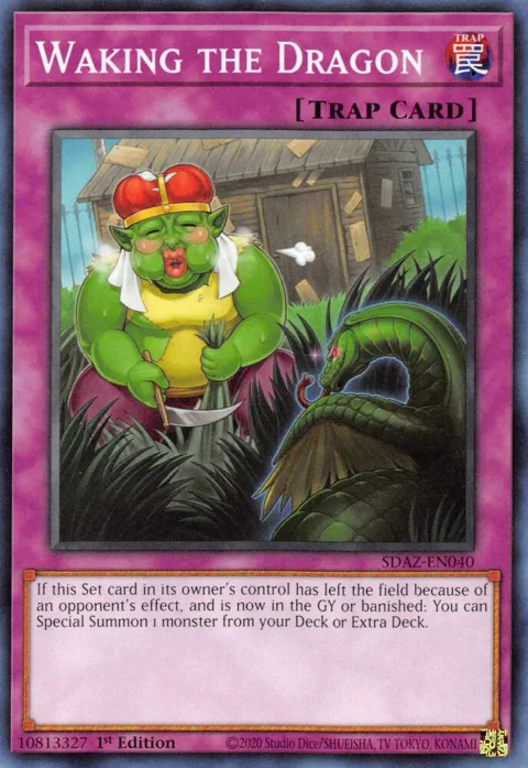 Waking the Dragon SDAZ-EN040 Yu-Gi-Oh card from Structure Deck: Albaz Strike
