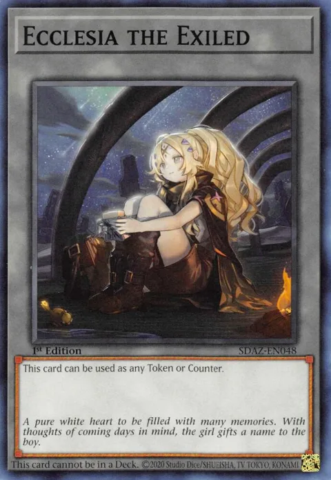Ecclesia the Exiled SDAZ-EN048 Yu-Gi-Oh card from Structure Deck: Albaz Strike