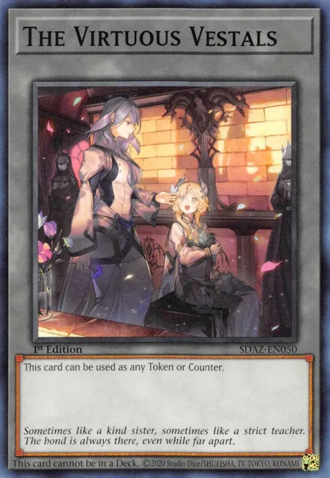 The Virtuous Vestals SDAZ-EN050 Yu-Gi-Oh card from Structure Deck: Albaz Strike