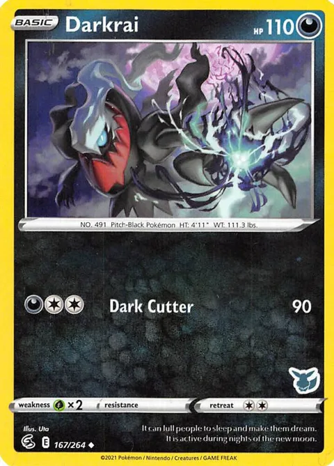Darkrai - 167/264 Eevee Stamped #167/264 Pokémon card from Battle Academy 2022