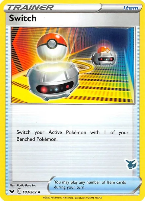 Switch - 183/202 Eevee Stamped #183/202 Pokémon card from Battle Academy 2022