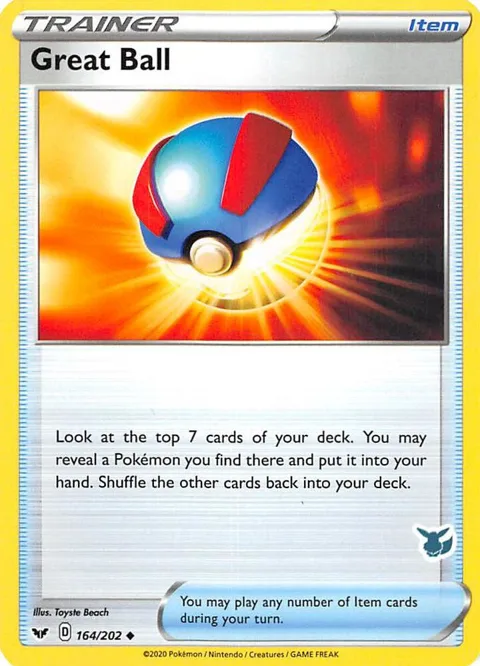 Great Ball - 164/202 Eevee Stamped #164/202 Pokémon card from Battle Academy 2022