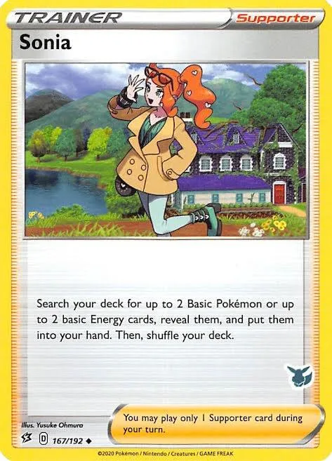 Sonia - 167/192 Eevee Stamped #167/192 Pokémon card from Battle Academy 2022