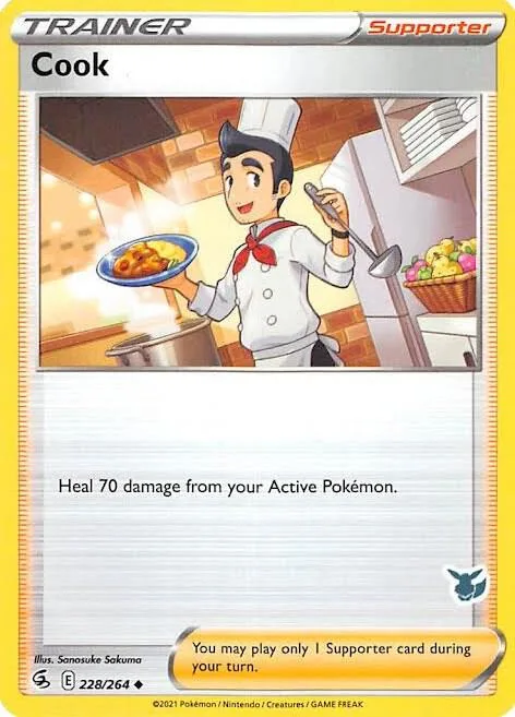 Cook - 228/264 Eevee Stamped #228/264 Pokémon card from Battle Academy 2022