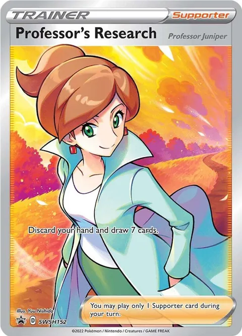 Professor's Research [Professor Juniper] #SWSH152 Holofoil Pokémon card from Sword & Shield Promo Cards