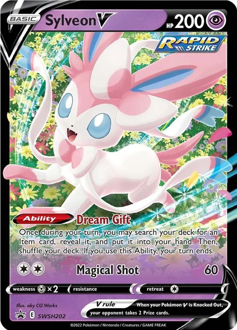 Sylveon V #SWSH202 Holofoil Pokémon card from Sword & Shield Promo Cards