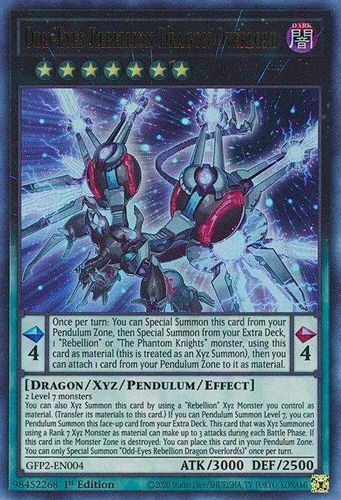 Odd-Eyes Rebellion Dragon Overlord GFP2-EN004 Yu-Gi-Oh card from Ghosts From the Past: The 2nd Haunting