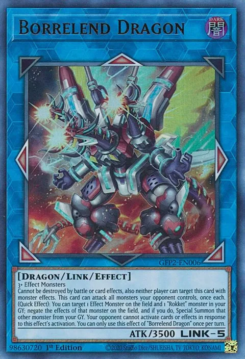 Borrelend Dragon GFP2-EN006 Yu-Gi-Oh card from Ghosts From the Past: The 2nd Haunting