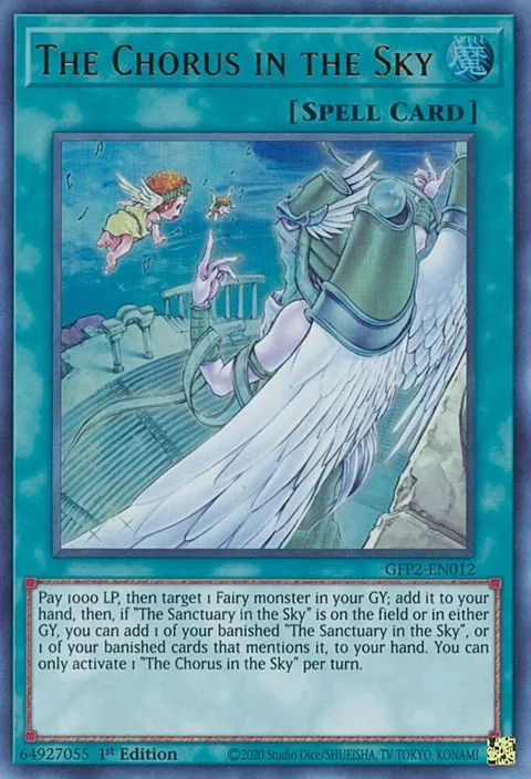 The Chorus in the Sky GFP2-EN012 Yu-Gi-Oh card from Ghosts From the Past: The 2nd Haunting