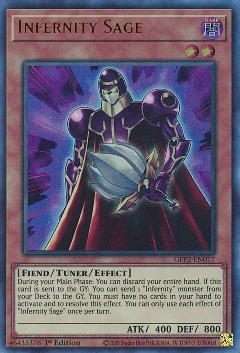 Infernity Sage GFP2-EN017 Yu-Gi-Oh card from Ghosts From the Past: The 2nd Haunting