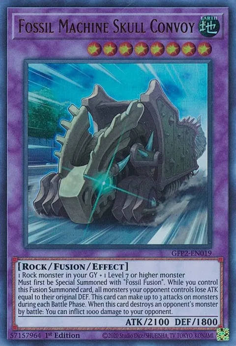 Fossil Machine Skull Convoy GFP2-EN019 Yu-Gi-Oh card from Ghosts From the Past: The 2nd Haunting