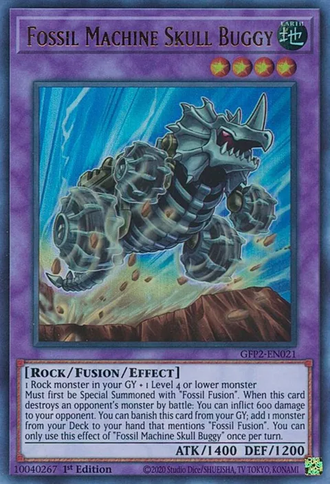 Fossil Machine Skull Buggy GFP2-EN021 Yu-Gi-Oh card from Ghosts From the Past: The 2nd Haunting
