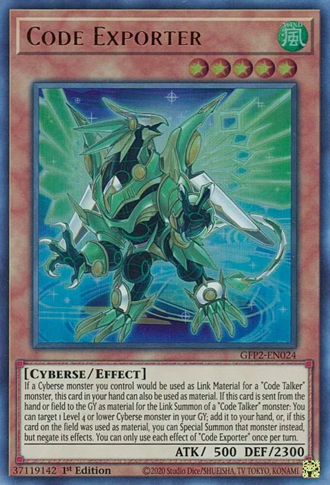 Code Exporter GFP2-EN024 Yu-Gi-Oh card from Ghosts From the Past: The 2nd Haunting