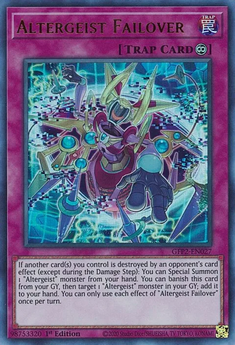 Altergeist Failover GFP2-EN027 Yu-Gi-Oh card from Ghosts From the Past: The 2nd Haunting