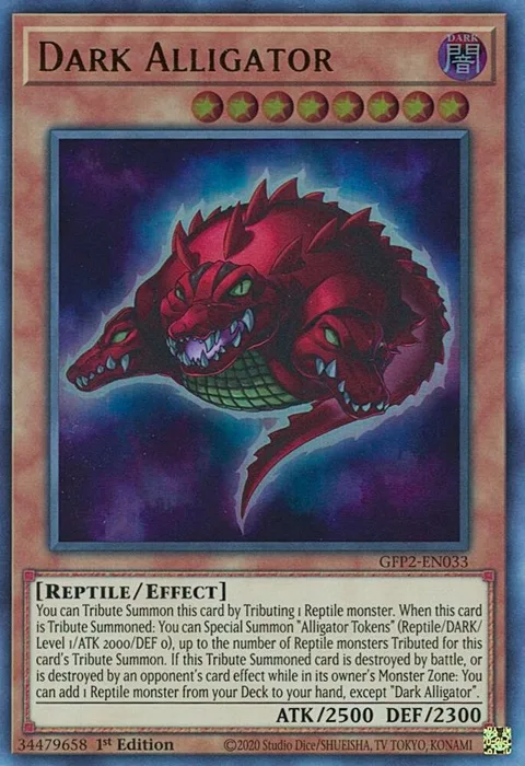 Dark Alligator GFP2-EN033 Yu-Gi-Oh card from Ghosts From the Past: The 2nd Haunting