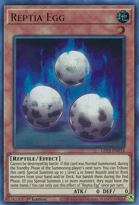 Reptia Egg GFP2-EN034 Yu-Gi-Oh card from Ghosts From the Past: The 2nd Haunting