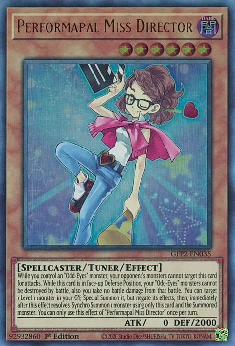 Performapal Miss Director GFP2-EN035 Yu-Gi-Oh card from Ghosts From the Past: The 2nd Haunting