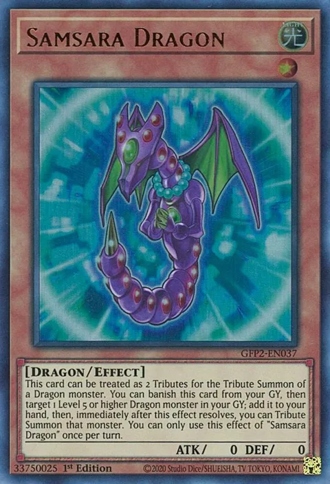 Samsara Dragon GFP2-EN037 Yu-Gi-Oh card from Ghosts From the Past: The 2nd Haunting