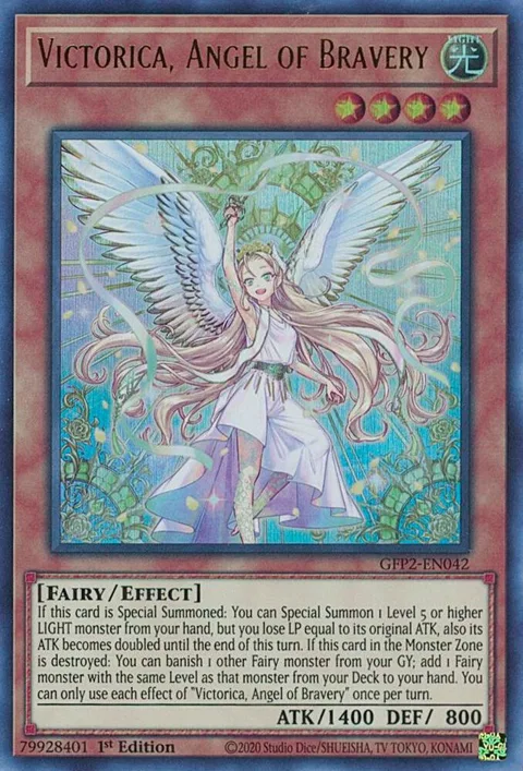 Victorica, Angel of Bravery GFP2-EN042 Yu-Gi-Oh card from Ghosts From the Past: The 2nd Haunting