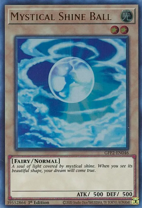 Mystical Shine Ball GFP2-EN046 Yu-Gi-Oh card from Ghosts From the Past: The 2nd Haunting