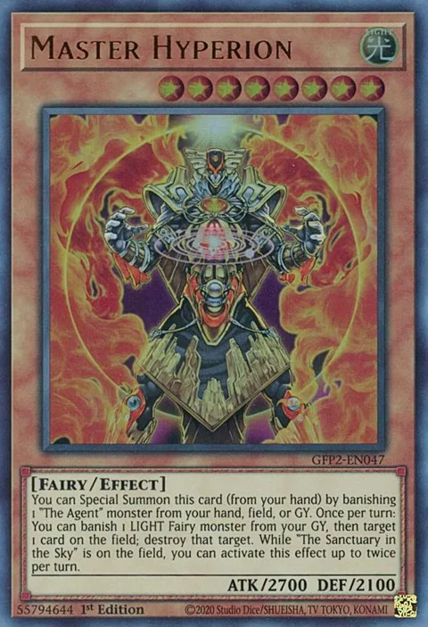 Master Hyperion GFP2-EN047 Yu-Gi-Oh card from Ghosts From the Past: The 2nd Haunting