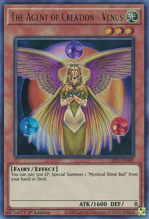 The Agent of Creation - Venus GFP2-EN049 Yu-Gi-Oh card from Ghosts From the Past: The 2nd Haunting