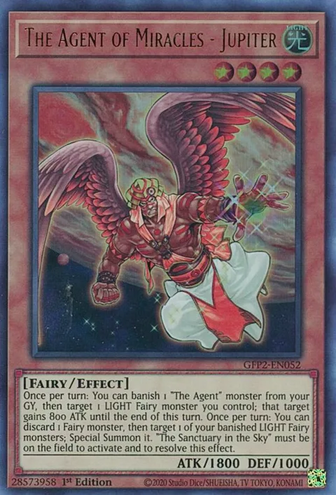 The Agent of Miracles - Jupiter GFP2-EN052 Yu-Gi-Oh card from Ghosts From the Past: The 2nd Haunting