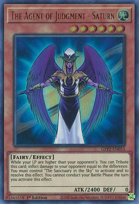 The Agent of Judgment - Saturn GFP2-EN053 Yu-Gi-Oh card from Ghosts From the Past: The 2nd Haunting