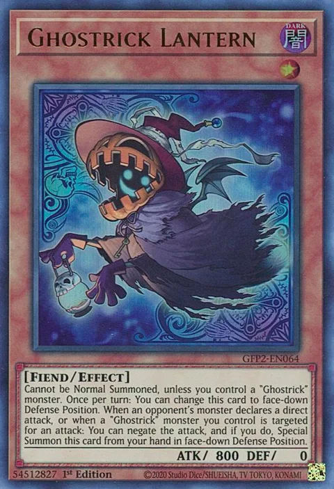 Ghostrick Lantern GFP2-EN064 Yu-Gi-Oh card from Ghosts From the Past: The 2nd Haunting