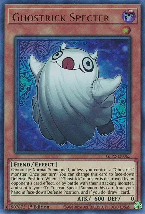 Ghostrick Specter GFP2-EN065 Yu-Gi-Oh card from Ghosts From the Past: The 2nd Haunting