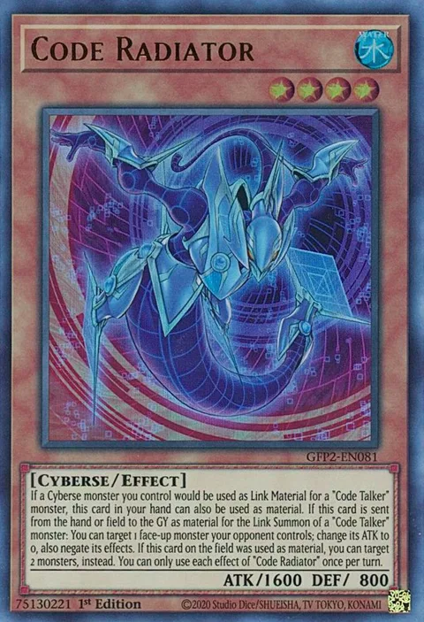 Code Radiator GFP2-EN081 Yu-Gi-Oh card from Ghosts From the Past: The 2nd Haunting