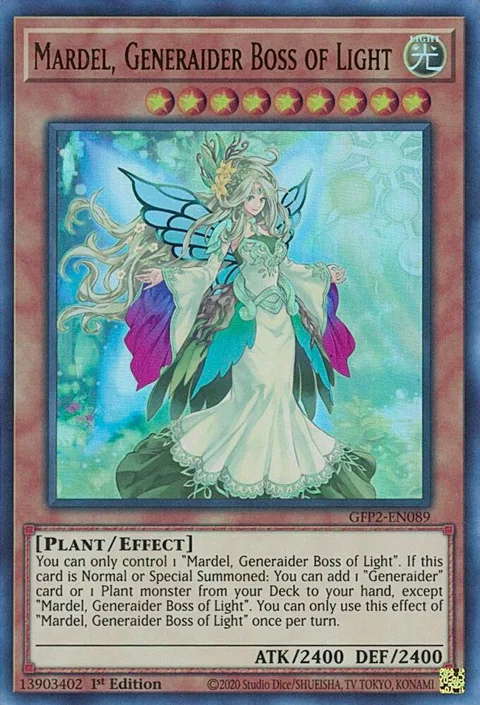 Mardel, Generaider Boss of Light GFP2-EN089 Yu-Gi-Oh card from Ghosts From the Past: The 2nd Haunting